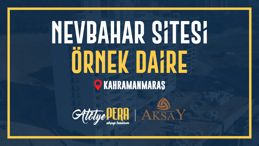 Nevbahar sitesinde örnek daire mobilya dekorasyonu tamamlanmıştır.